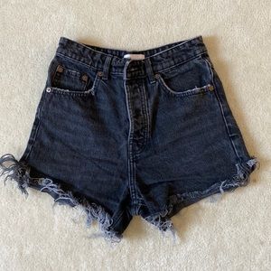 Zara Black Denim Shorts